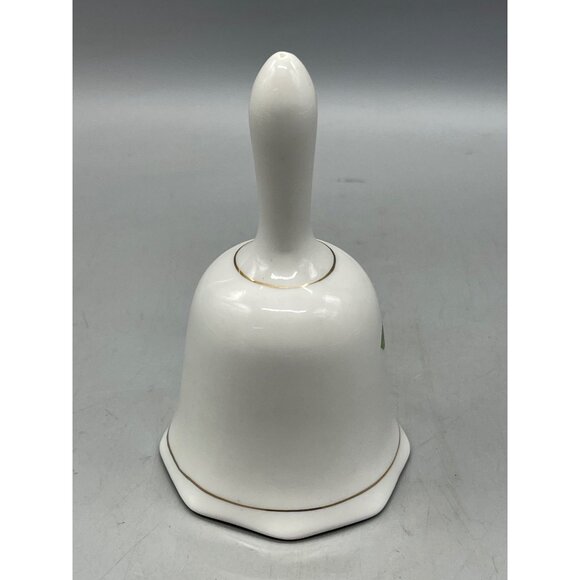 collector ceramic bells set of 2 white gold bands base of handle and bell READ - Picture 6 of 7